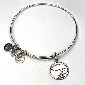 Alex and Ani Aruba Charm Bracelet Silver Finish - Expands 2"- 3.5"
